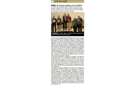 Journal Du Centre - Podium Championnat Honneur Mixte Doublette