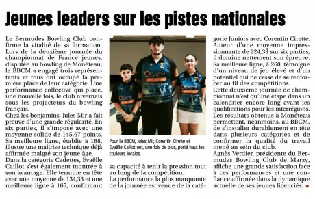 Journal Du Centre - Jeunes Leaders sur les pistes nationales